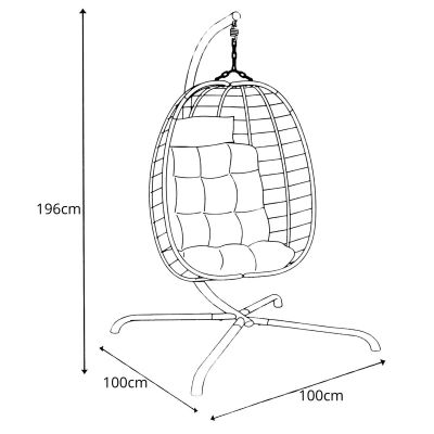 15. COCOON BEIGE HÄNGESESSEL