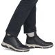 6. Schwarze, gefütterte Damen-Ankle-Boots aus Leder von Rieker (Modell L5651-01)