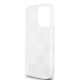 7. DKNY Liquid Glitter Multilogo Hülle für iPhone 15 Pro – Weiß