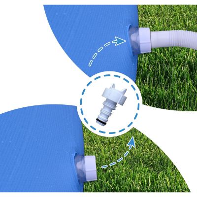 13. Aufblasbarer Pool mit aufblasbarem Halsband 300 x 76 cm 17793