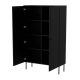 2. PALAZZO BIS Vitrine 100x39x166 schwarz matt