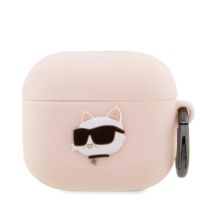 Karl Lagerfeld KLA3RUNCHP AirPods 3 Cover Pink/Pink Silikon Choupette Head 3D