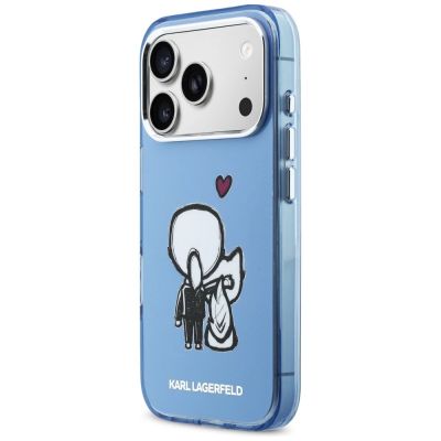 2. Karl Lagerfeld Karl & Choupette MagSafe Back Case für iPhone 17 Pro Max – Blau