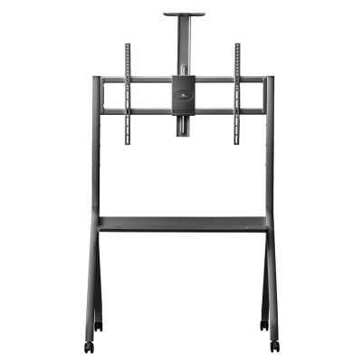 5. MACLEAN TV-Wagen mit Kameraablage, auf Rollen, 55–100 Zoll, max. Traglast 120 kg/10 kg Ablage, max. VESA 900 x 600, MC-114 B