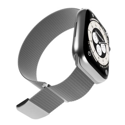4. Puro Milanese Edelstahlarmband für Apple Watch 38 / 40 / 41 mm - Silber