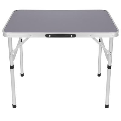 13. Klappbarer Campingtisch 75 x 55 x 25–59 cm, Grau