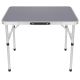 13. Klappbarer Campingtisch 75 x 55 x 25–59 cm, Grau