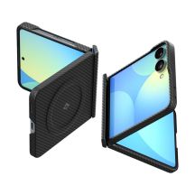 Spigen AirSkin Aramid MagFit MagSafe Hülle für Samsung Galaxy Z Flip 8 - Schwarz