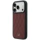 2. Mercedes Lederhülle mit gekreuzten Linien und MagSafe-Design für iPhone 17 Pro Max / 18 Pro Max – bordeauxrot
