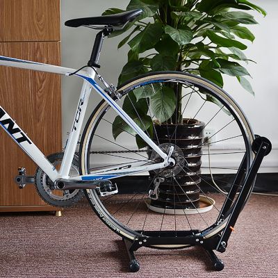 7. Rockbros T30 Klapp-Fahrradständer für Vorder- oder Hinterrad, kompatibel mit 24-27,5 Zoll und 700C-Rädern – Schwarz