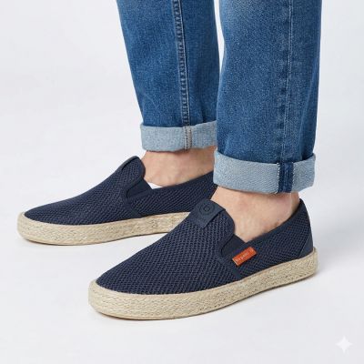 4. Espadrilles zum Hineinschlüpfen für Herren, marineblau, Bugatti TT153055