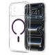 3. Spigen Ultra Hybrid Mag MagSafe Hülle für iPhone 18 Pro / 17 Pro – transparent-burgunderrot