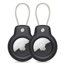 Tech-Protect Rough Vein 2er-Pack Hülle für Apple AirTag – Schwarz