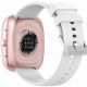 9. GRAVITY GT18-2 Damen-Smartwatch, pinkes Silikonarmband + weißes Armband