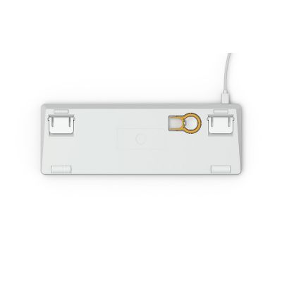 4. Glorious PC Gaming Race GMMK USB QWERTY Tastatur American International Silber, Weiß