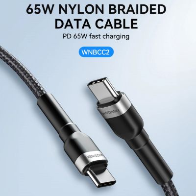 6. Wozinsky WNBCC2 USB-C / USB-C PD 65W Kabel 2 m - Schwarz
