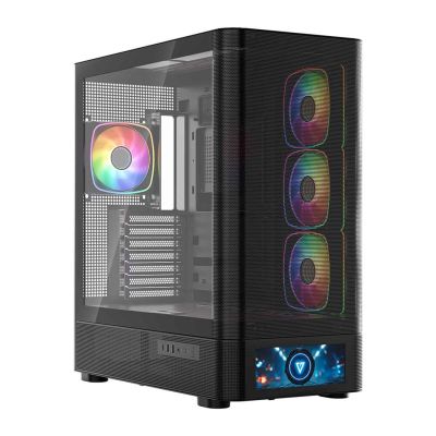 MODECOM VOLCANO AQ 500 ARGB MIDI SCHWARZES GEHÄUSE