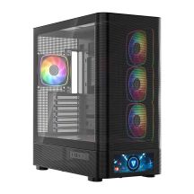 MODECOM VOLCANO AQ 500 ARGB MIDI SCHWARZES GEHÄUSE