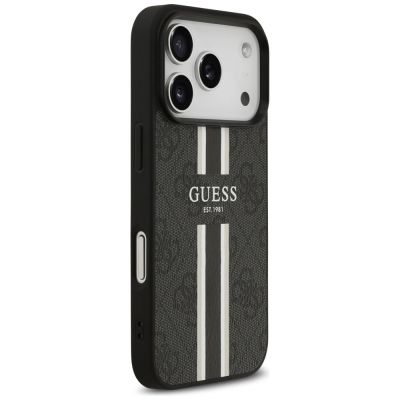 4. Guess 4G MagSafe-Hülle mit Printstreifen für iPhone 17 Pro – Schwarz
