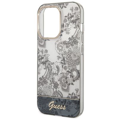 6. Guess GUHCP14LHGPLHG iPhone 14 Pro 6.1" Grau/Grau Hardcase Porcelain Collection