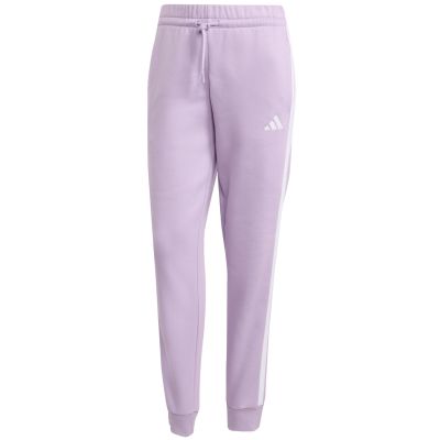 8. adidas Essentials 3-Streifen Fleece Slim Damenhose Rosa JY3097