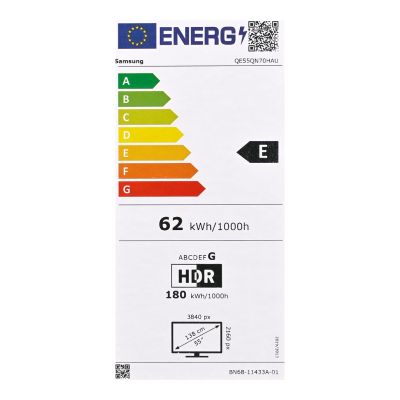 28. Samsung QE55QN70H Neo QLED 55" 4K Ultra HD Tizen Dolby Atmos DVB-T2 Schwarzer Fernseher (Modell 2026)