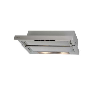 CATA Dunstabzugshaube TF 5260 X Teleskop, Energieeffizienzklasse D, Breite 60 cm, 325 m³/h, Schieberegler, LED, Edelstahl