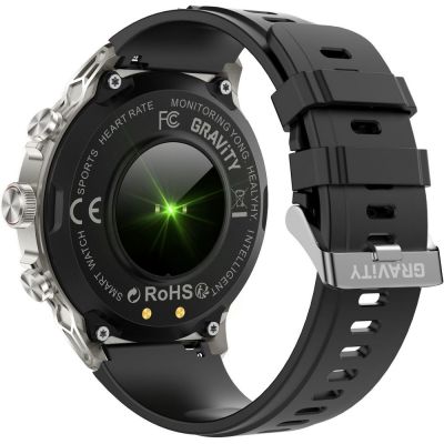 13. Smartwatch Gravity Silbernes Armband + Armband GT41-3