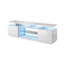 EVA TV-Schrank 180x40x52 weiß/weiß glänzend