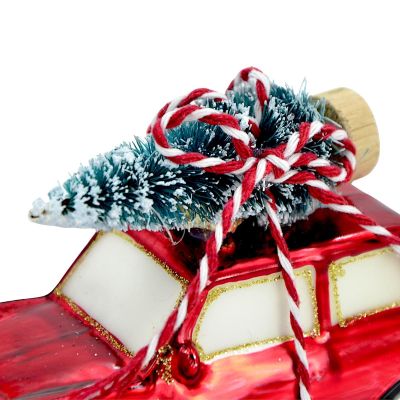 4. GEFORMTE GLAS-CHRISTBAUMKUGEL AUTO SASKA GIFT & DECOR