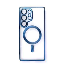 Galvanisierte Hülle mit MagSafe für iPhone 16e / 17e – Blau