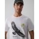 3. Herren-T-Shirt mit Aufdruck, regulär, Größe 4F 4FKAW26TTSHM4499-10S
