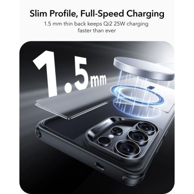 4. ESR Classic Hybrid MagSafe Hülle für Samsung Galaxy S26 Ultra – Schwarz