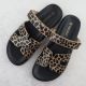6. Damen-Flip-Flops mit beigefarbenem Leopardenmuster, Vinceza 17401