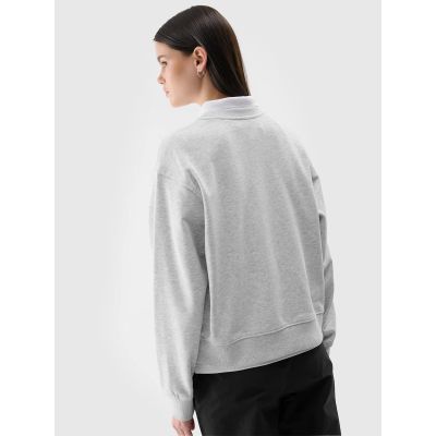 4. Damen Sweatshirt ohne Reißverschluss und Kapuze 4F 4FWMM00TSWSF1765-27M