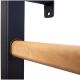 6. Turnwandbarren aus Holz und Metall mit Holzstange und Zubehörbank K 211B A076