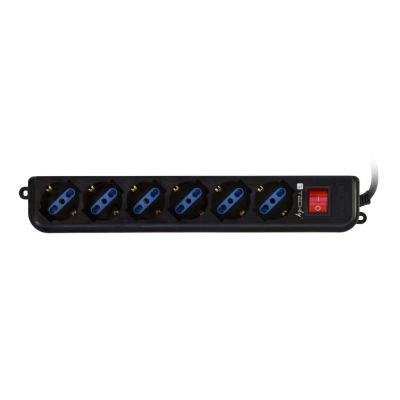 3. TECHLY STECKDOSE MIT USV-KABEL - 6 STECKDOSE