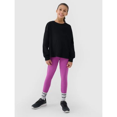 3. Langarmshirt Oversize glatt Mädchen 4F 4FJWSS25TLONF377-20S