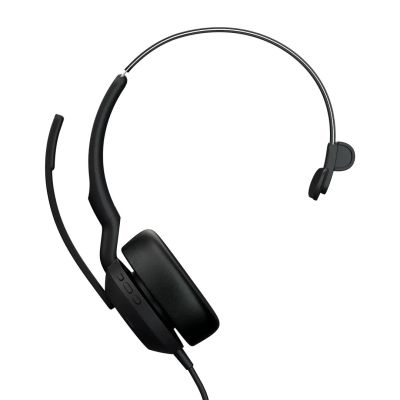 Jabra Evolve2 50 Headset mit Kabel, Kopfbügel, Büro/Callcenter, USB Typ-C / USB Typ-A, Bluetooth, Schwarz