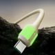 5. Joyroom S-A53 60W USB-C Kabel - USB-C mit fluoreszierender Spitze 2 m - beige