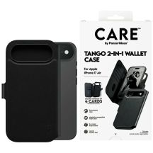 CARE by PanzerGlass Feature Tango 2in1 Wallet Case MagSafe für iPhone Air - Schwarz
