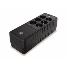 Conceptronic USV-Netzteil 850 VA/490 W/6x Schuko/RJ45 Ein-/Ausgang, Büro, schwarz