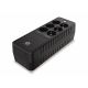 Conceptronic USV-Netzteil 850 VA/490 W/6x Schuko/RJ45 Ein-/Ausgang, Büro, schwarz