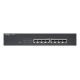 GS-1208P Unmanaged Gigabit Ethernet (10/100/1000) PoE-Unterstützung 1 HE Schwarz