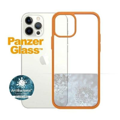 5. PanzerGlass ClearCase Hülle für iPhone 12 / 12 Pro - transparent orange