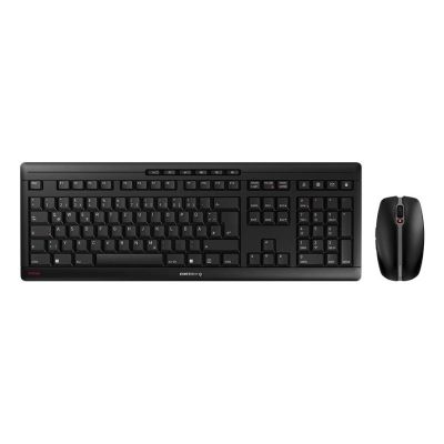 CHERRY Stream Desktop-Tastatur und Maus inklusive, Office RF Wireless QWERTZ Deutsch Schwarz