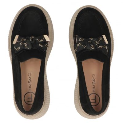 5. Schwarze Damen-Plateauschuhe aus Wildleder von Filippo (Modell DP8293)