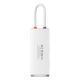 4. Baseus Lite Series multifunktionaler HUB USB Typ C - 2 x USB 3.0 / USB Typ C PD / HDMI 1,4 / SD / TF weiß (WKQX050102)