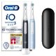 Oral-B iO Series 3n Elektrische Zahnbürste, Matt Schwarz/Eisblau, Typ: Rotationszahnbürste, Stromversorgung: Akku, Modi: Aufhellen, Tägliche Reinigung, Sensitiv