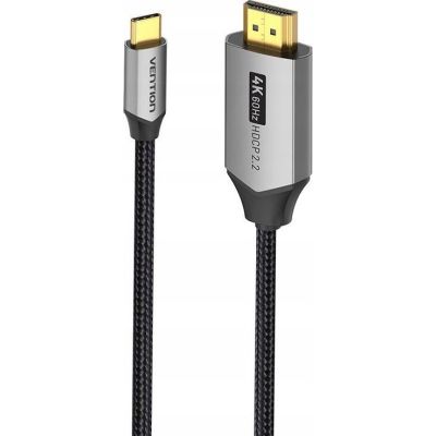 USB-C auf HDMI Vention 4K@60Hz Geflochtenes Kabel 2m Grau